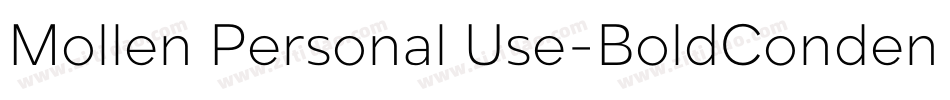 Mollen Personal Use-BoldCondensed字体转换